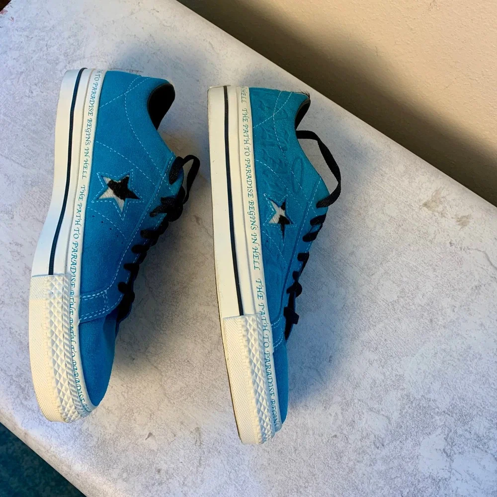Converse One Star Pro‎ Sean Pablo Paradise Teal Suede Mens 9 Womens 10.5 173215C
